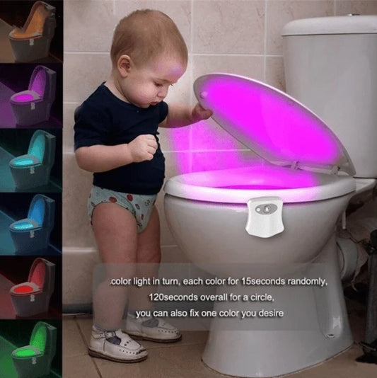 8/16 colors Toilet motion sensor light